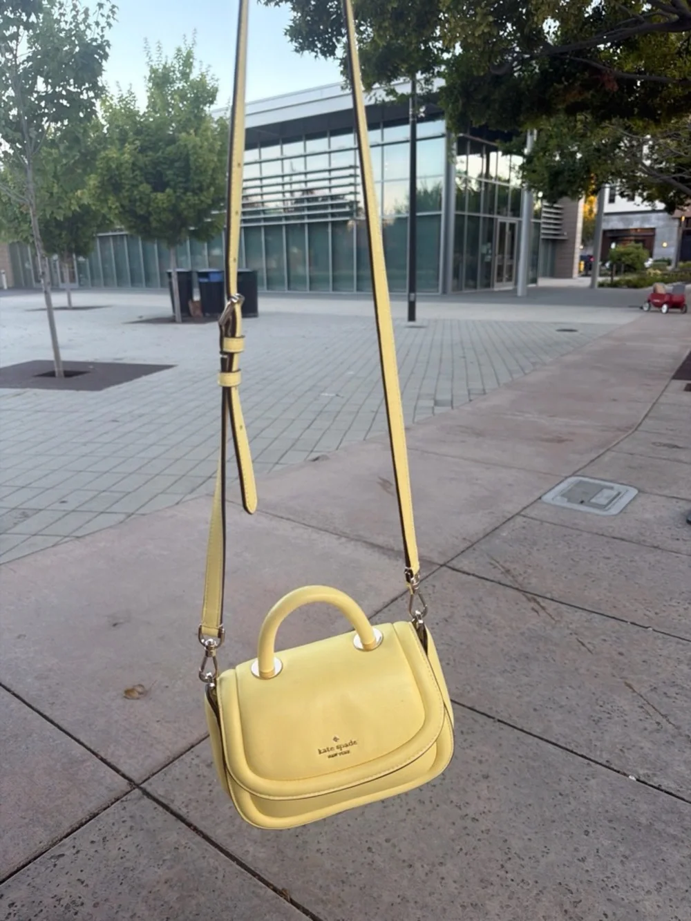 kate spade Lemon Yellow Mini Top-Handle Crossbody Bag